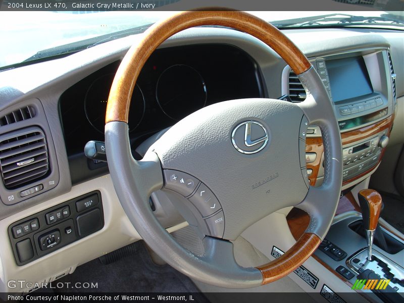 Galactic Gray Metallic / Ivory 2004 Lexus LX 470