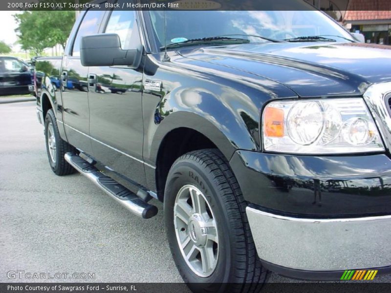 Black / Medium/Dark Flint 2008 Ford F150 XLT SuperCrew