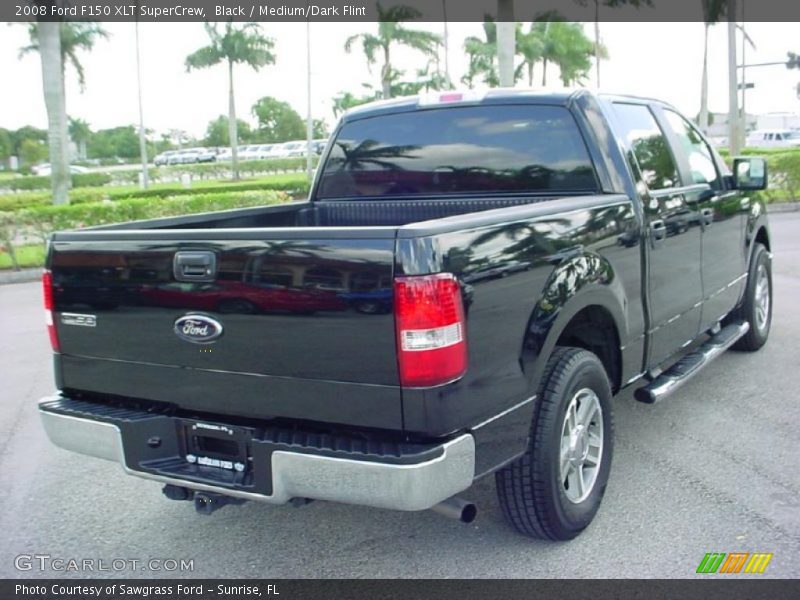 Black / Medium/Dark Flint 2008 Ford F150 XLT SuperCrew