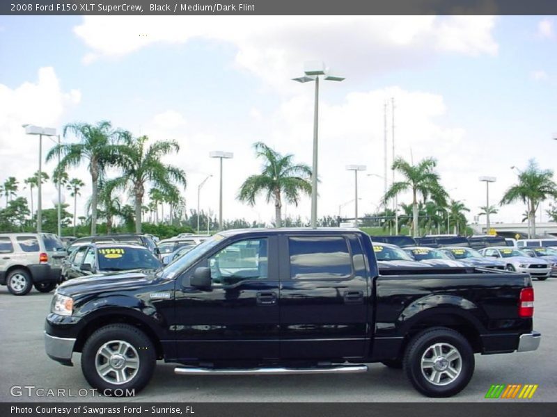 Black / Medium/Dark Flint 2008 Ford F150 XLT SuperCrew