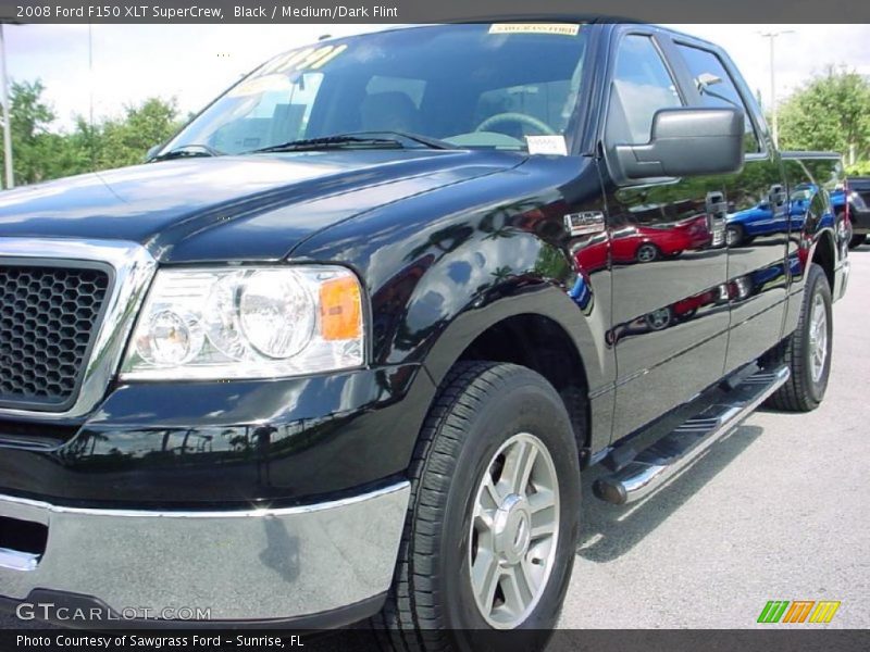 Black / Medium/Dark Flint 2008 Ford F150 XLT SuperCrew