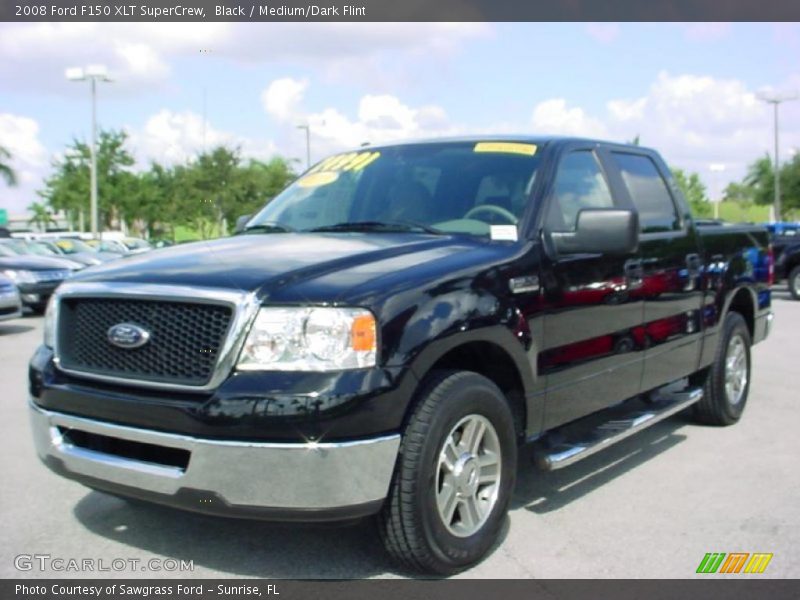 Black / Medium/Dark Flint 2008 Ford F150 XLT SuperCrew