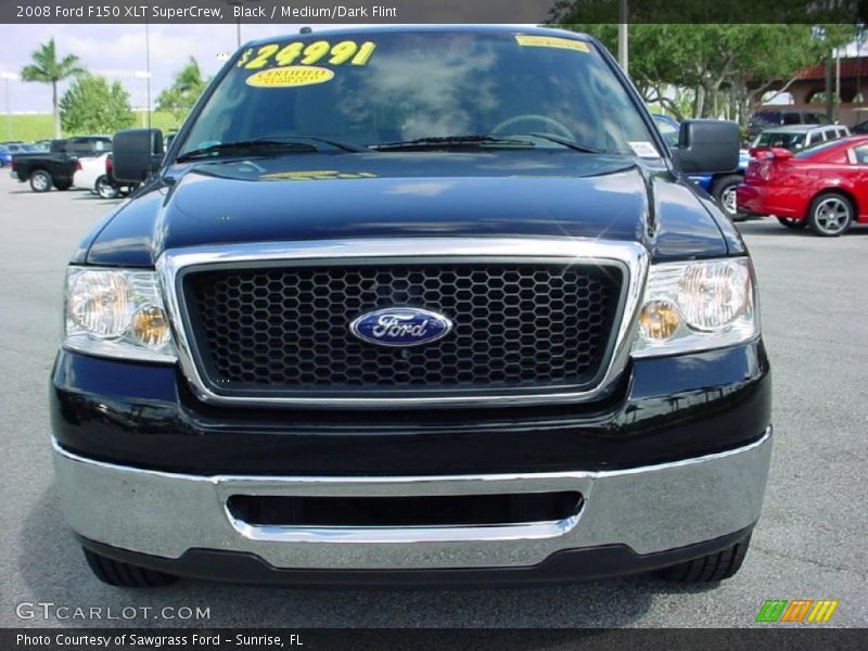 Black / Medium/Dark Flint 2008 Ford F150 XLT SuperCrew