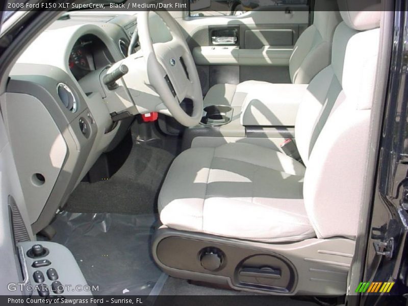 Black / Medium/Dark Flint 2008 Ford F150 XLT SuperCrew