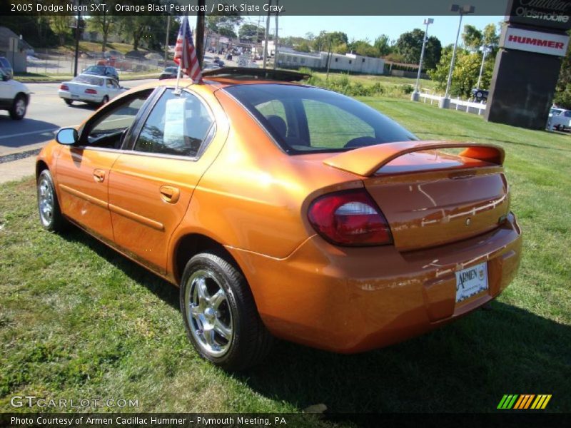 Orange Blast Pearlcoat / Dark Slate Gray 2005 Dodge Neon SXT