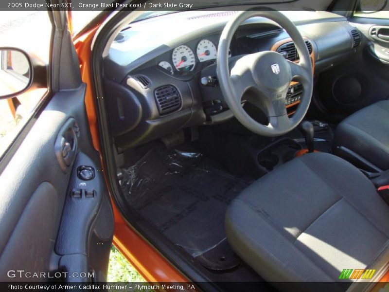 Orange Blast Pearlcoat / Dark Slate Gray 2005 Dodge Neon SXT