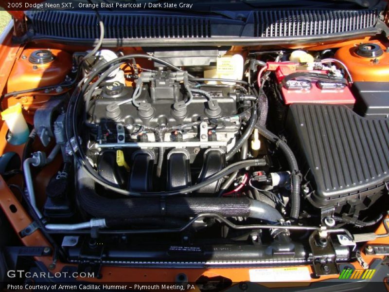Orange Blast Pearlcoat / Dark Slate Gray 2005 Dodge Neon SXT