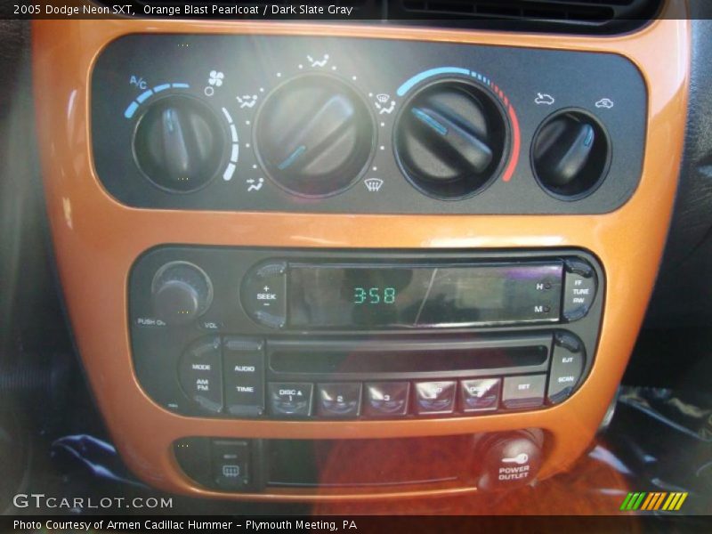 Orange Blast Pearlcoat / Dark Slate Gray 2005 Dodge Neon SXT
