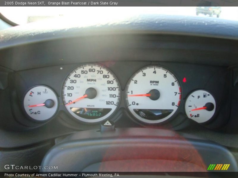 Orange Blast Pearlcoat / Dark Slate Gray 2005 Dodge Neon SXT