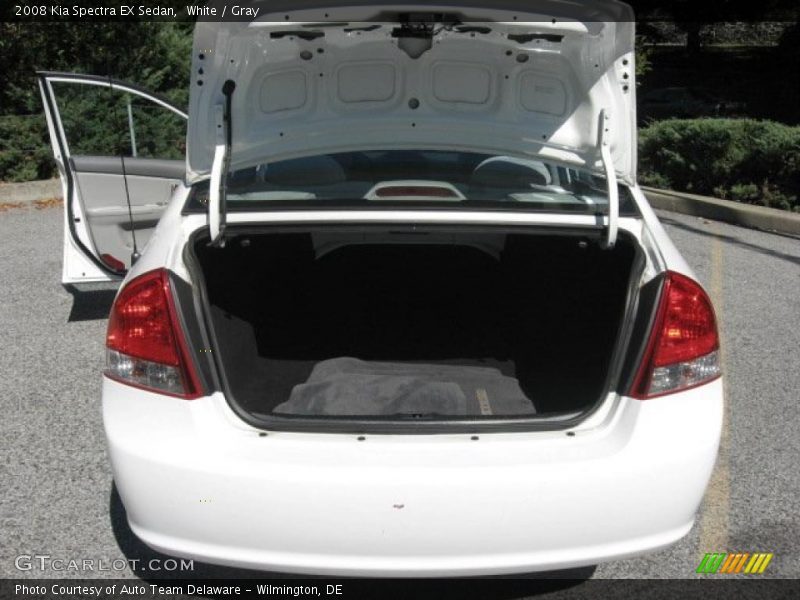 White / Gray 2008 Kia Spectra EX Sedan