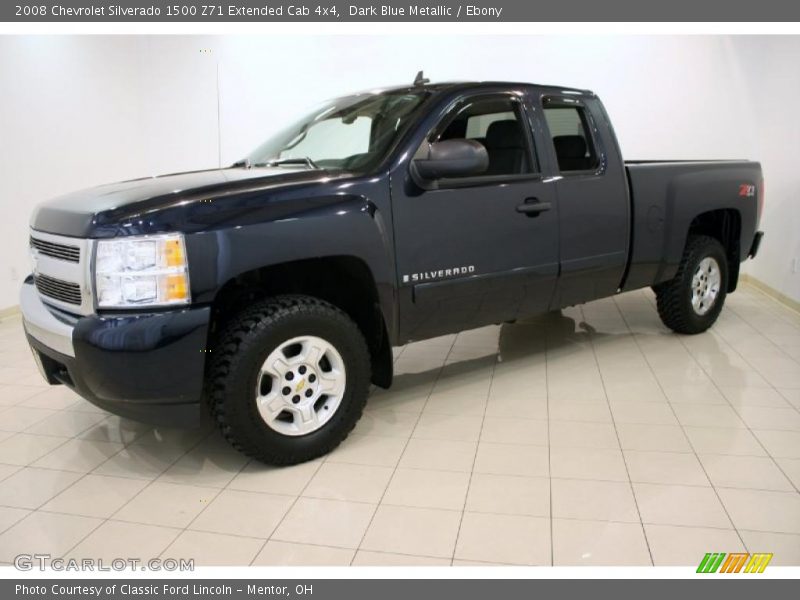 Dark Blue Metallic / Ebony 2008 Chevrolet Silverado 1500 Z71 Extended Cab 4x4