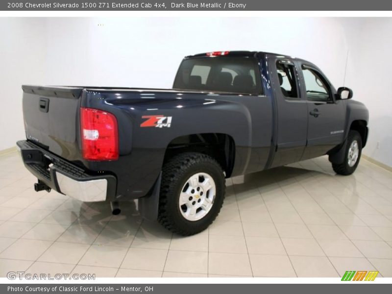 Dark Blue Metallic / Ebony 2008 Chevrolet Silverado 1500 Z71 Extended Cab 4x4