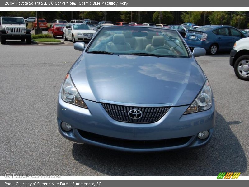 Cosmic Blue Metallic / Ivory 2004 Toyota Solara SLE V6 Convertible