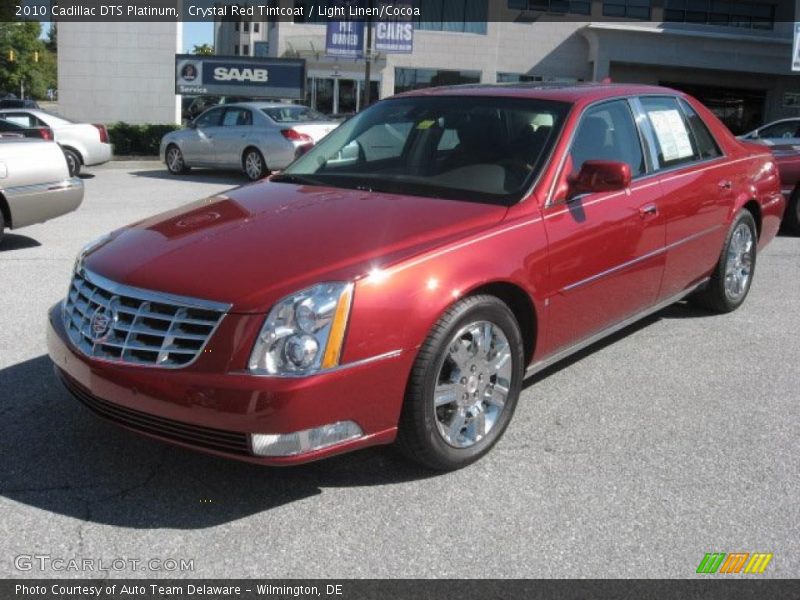 Crystal Red Tintcoat / Light Linen/Cocoa 2010 Cadillac DTS Platinum