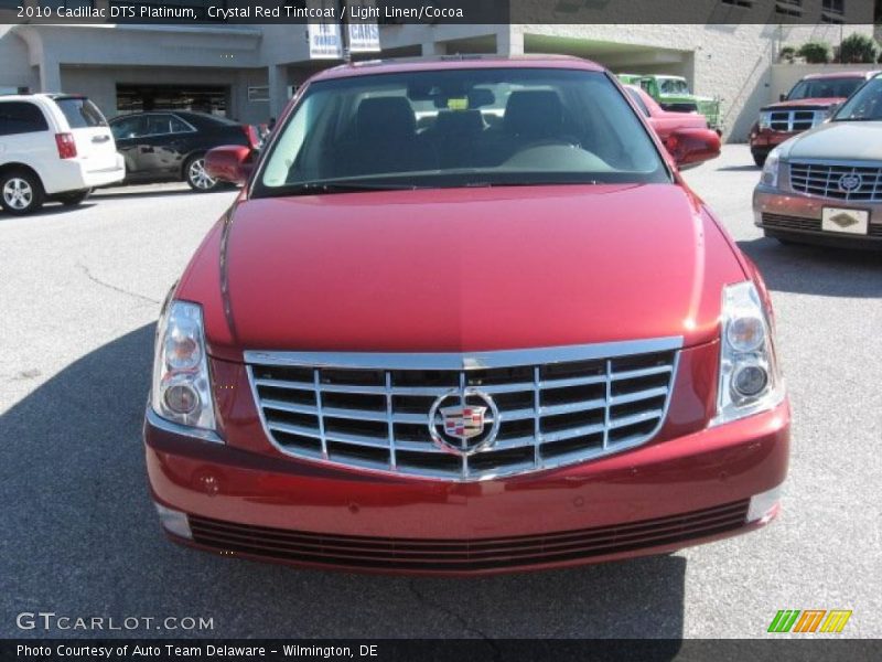 Crystal Red Tintcoat / Light Linen/Cocoa 2010 Cadillac DTS Platinum