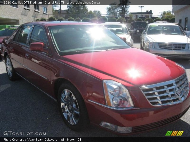 Crystal Red Tintcoat / Light Linen/Cocoa 2010 Cadillac DTS Platinum