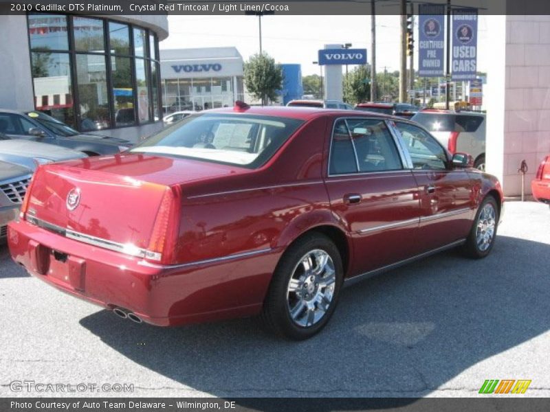 Crystal Red Tintcoat / Light Linen/Cocoa 2010 Cadillac DTS Platinum