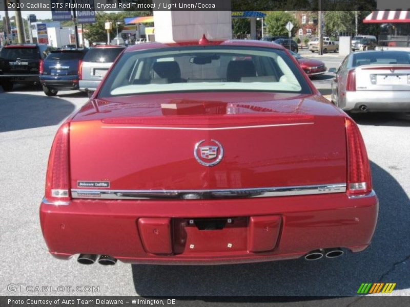 Crystal Red Tintcoat / Light Linen/Cocoa 2010 Cadillac DTS Platinum