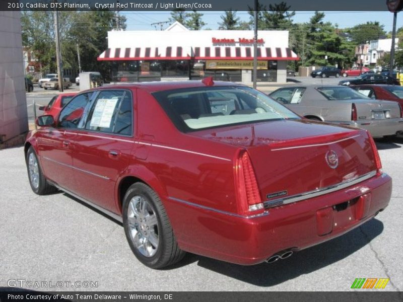 Crystal Red Tintcoat / Light Linen/Cocoa 2010 Cadillac DTS Platinum