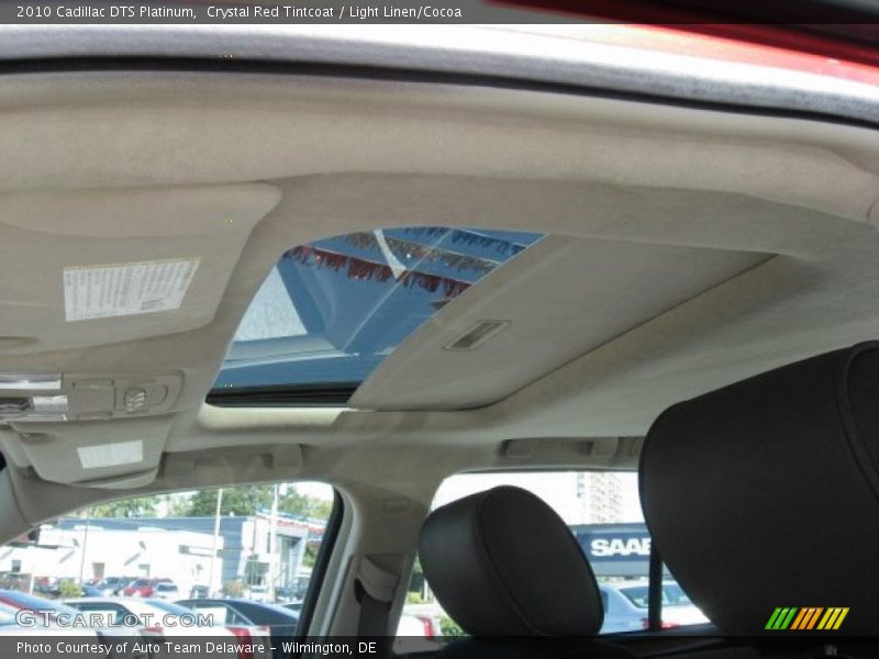 Crystal Red Tintcoat / Light Linen/Cocoa 2010 Cadillac DTS Platinum