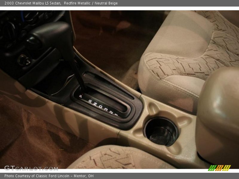 Redfire Metallic / Neutral Beige 2003 Chevrolet Malibu LS Sedan