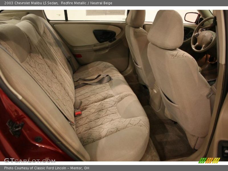 Redfire Metallic / Neutral Beige 2003 Chevrolet Malibu LS Sedan