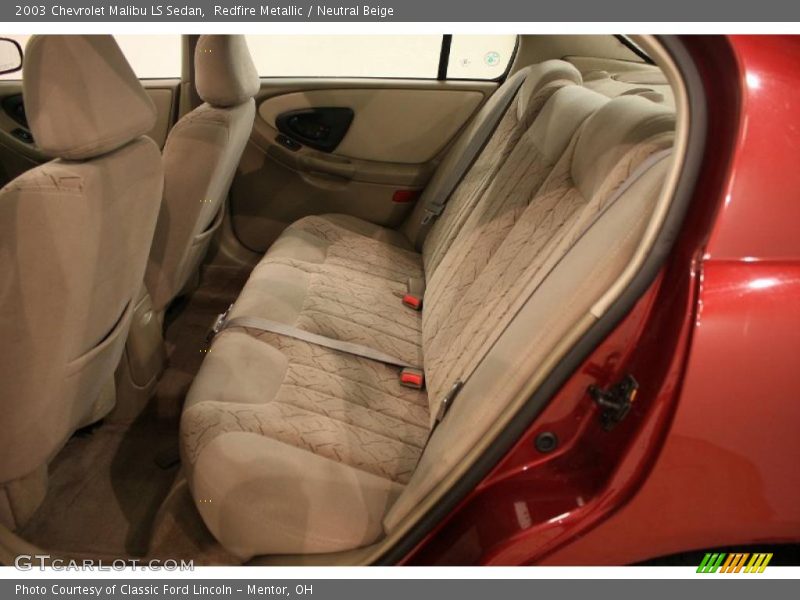 Redfire Metallic / Neutral Beige 2003 Chevrolet Malibu LS Sedan