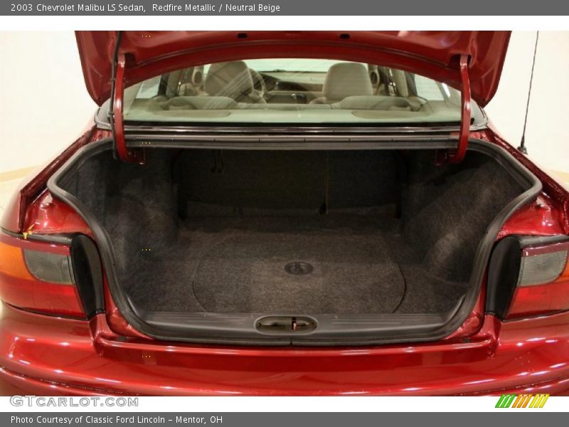 Redfire Metallic / Neutral Beige 2003 Chevrolet Malibu LS Sedan