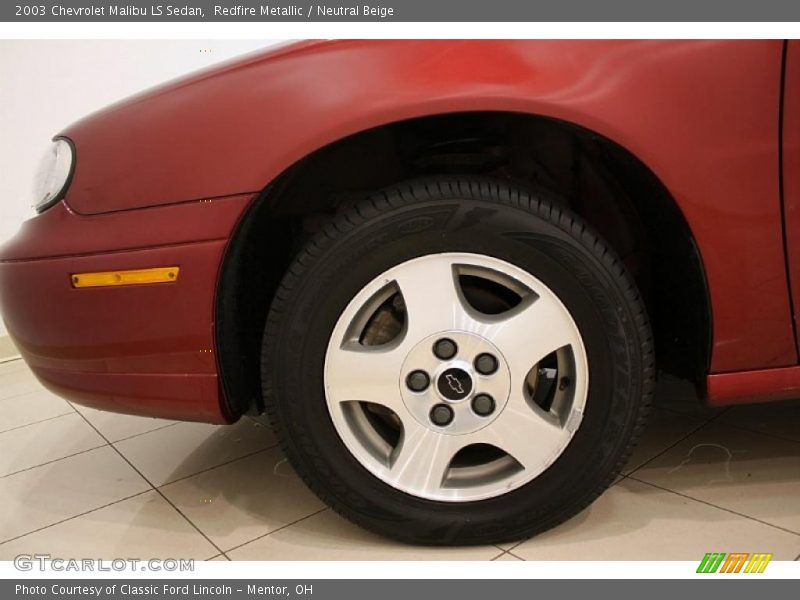 Redfire Metallic / Neutral Beige 2003 Chevrolet Malibu LS Sedan