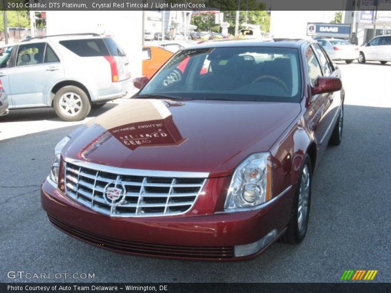 Crystal Red Tintcoat / Light Linen/Cocoa 2010 Cadillac DTS Platinum