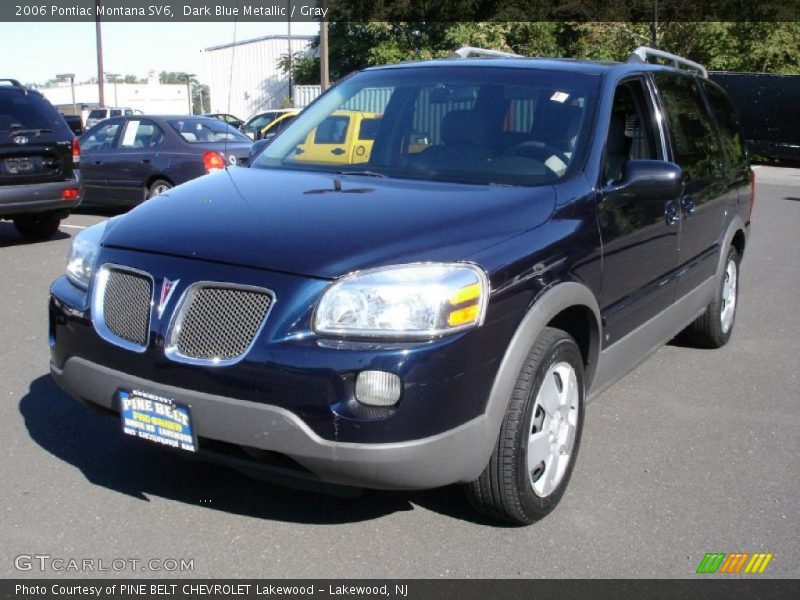Dark Blue Metallic / Gray 2006 Pontiac Montana SV6