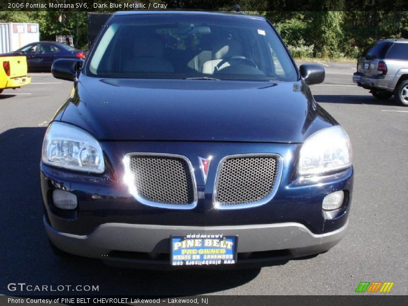 Dark Blue Metallic / Gray 2006 Pontiac Montana SV6