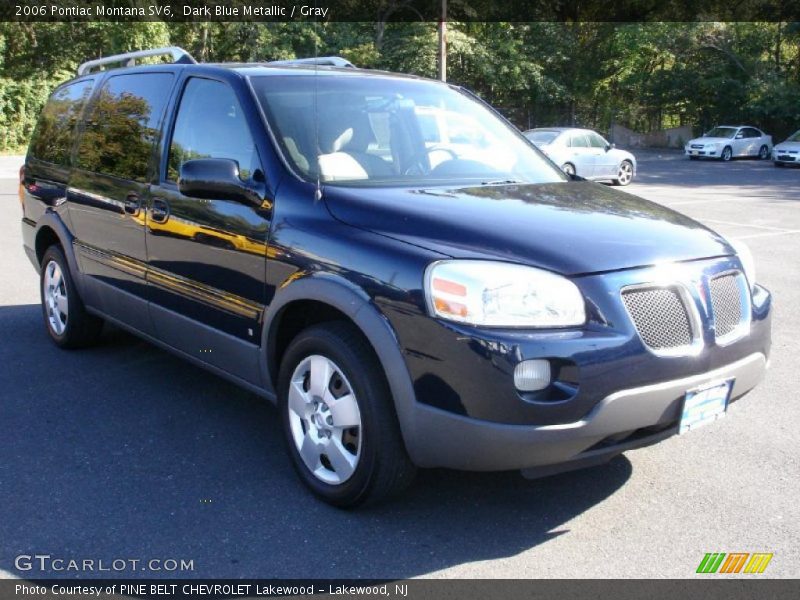 Dark Blue Metallic / Gray 2006 Pontiac Montana SV6