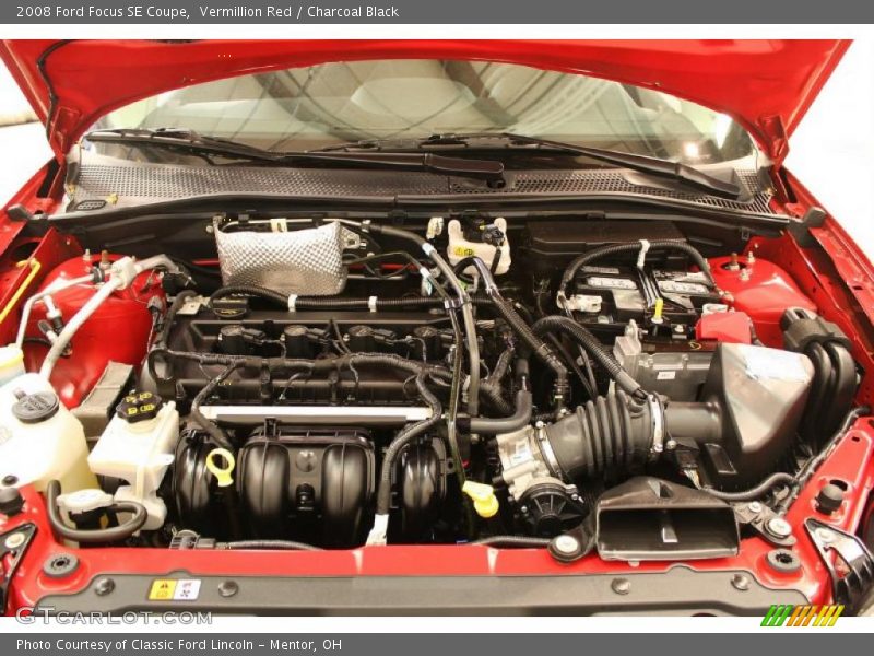 Vermillion Red / Charcoal Black 2008 Ford Focus SE Coupe