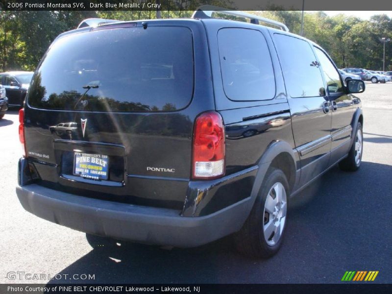 Dark Blue Metallic / Gray 2006 Pontiac Montana SV6