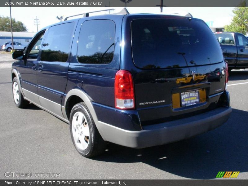 Dark Blue Metallic / Gray 2006 Pontiac Montana SV6