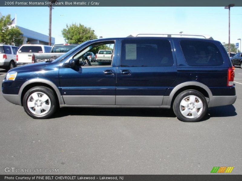 Dark Blue Metallic / Gray 2006 Pontiac Montana SV6