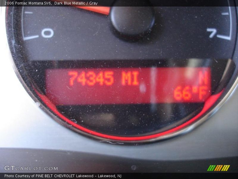Dark Blue Metallic / Gray 2006 Pontiac Montana SV6