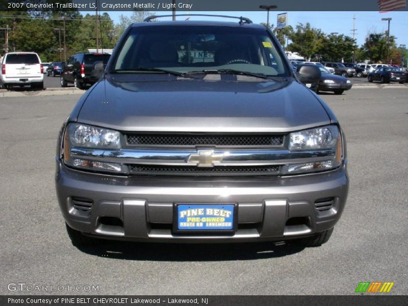 Graystone Metallic / Light Gray 2007 Chevrolet TrailBlazer LS