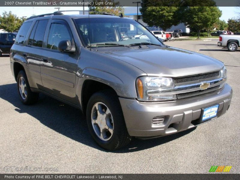 Graystone Metallic / Light Gray 2007 Chevrolet TrailBlazer LS