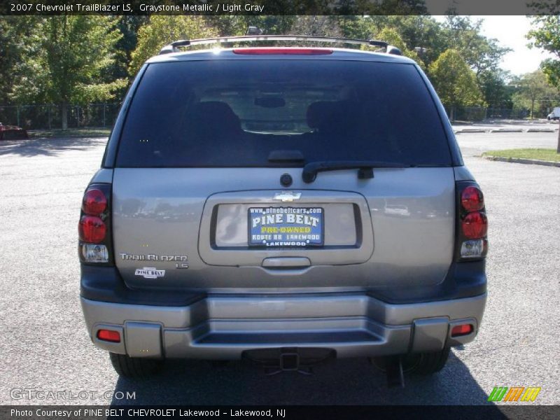 Graystone Metallic / Light Gray 2007 Chevrolet TrailBlazer LS