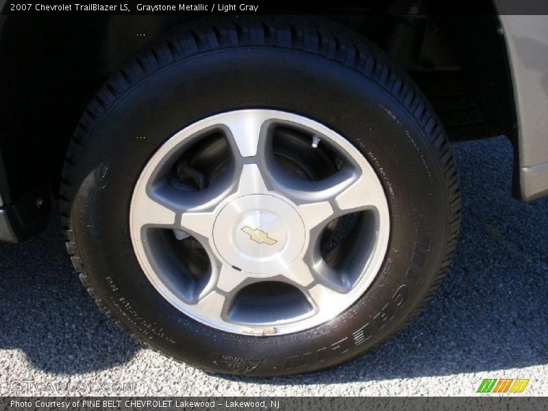 Graystone Metallic / Light Gray 2007 Chevrolet TrailBlazer LS