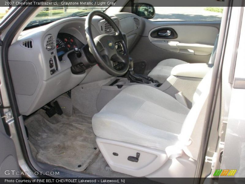 Graystone Metallic / Light Gray 2007 Chevrolet TrailBlazer LS