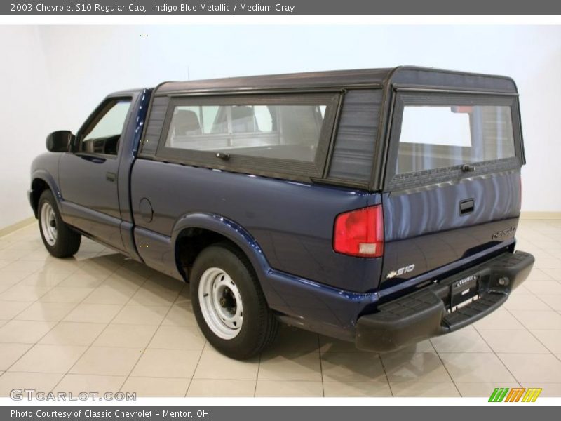 Indigo Blue Metallic / Medium Gray 2003 Chevrolet S10 Regular Cab