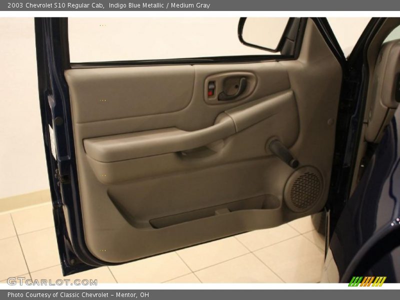 Indigo Blue Metallic / Medium Gray 2003 Chevrolet S10 Regular Cab