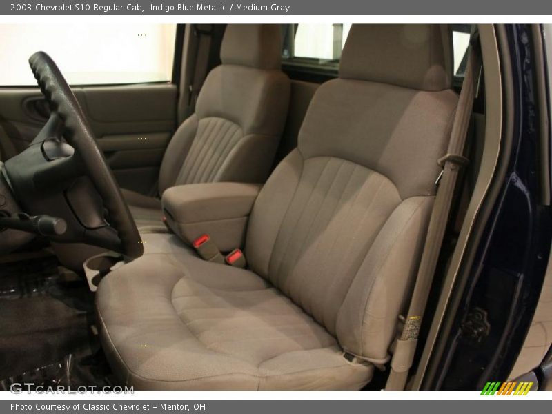 Indigo Blue Metallic / Medium Gray 2003 Chevrolet S10 Regular Cab