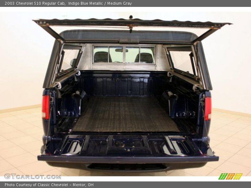 Indigo Blue Metallic / Medium Gray 2003 Chevrolet S10 Regular Cab