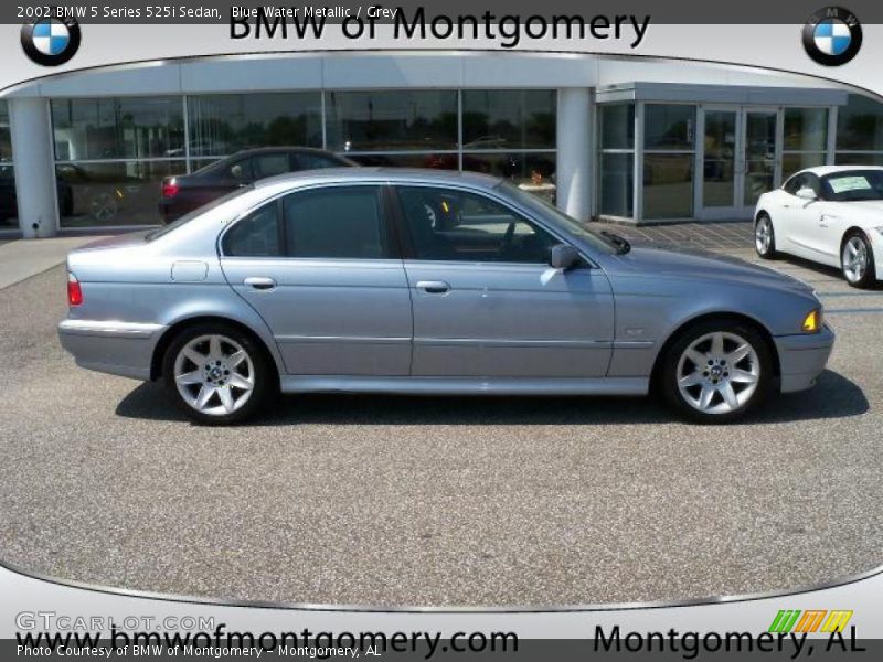 Blue Water Metallic / Grey 2002 BMW 5 Series 525i Sedan