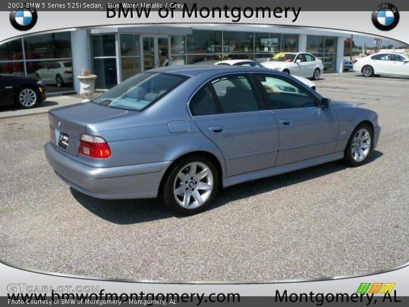 Blue Water Metallic / Grey 2002 BMW 5 Series 525i Sedan