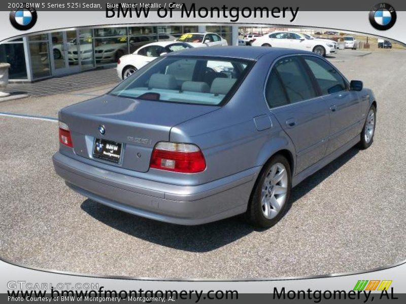 Blue Water Metallic / Grey 2002 BMW 5 Series 525i Sedan